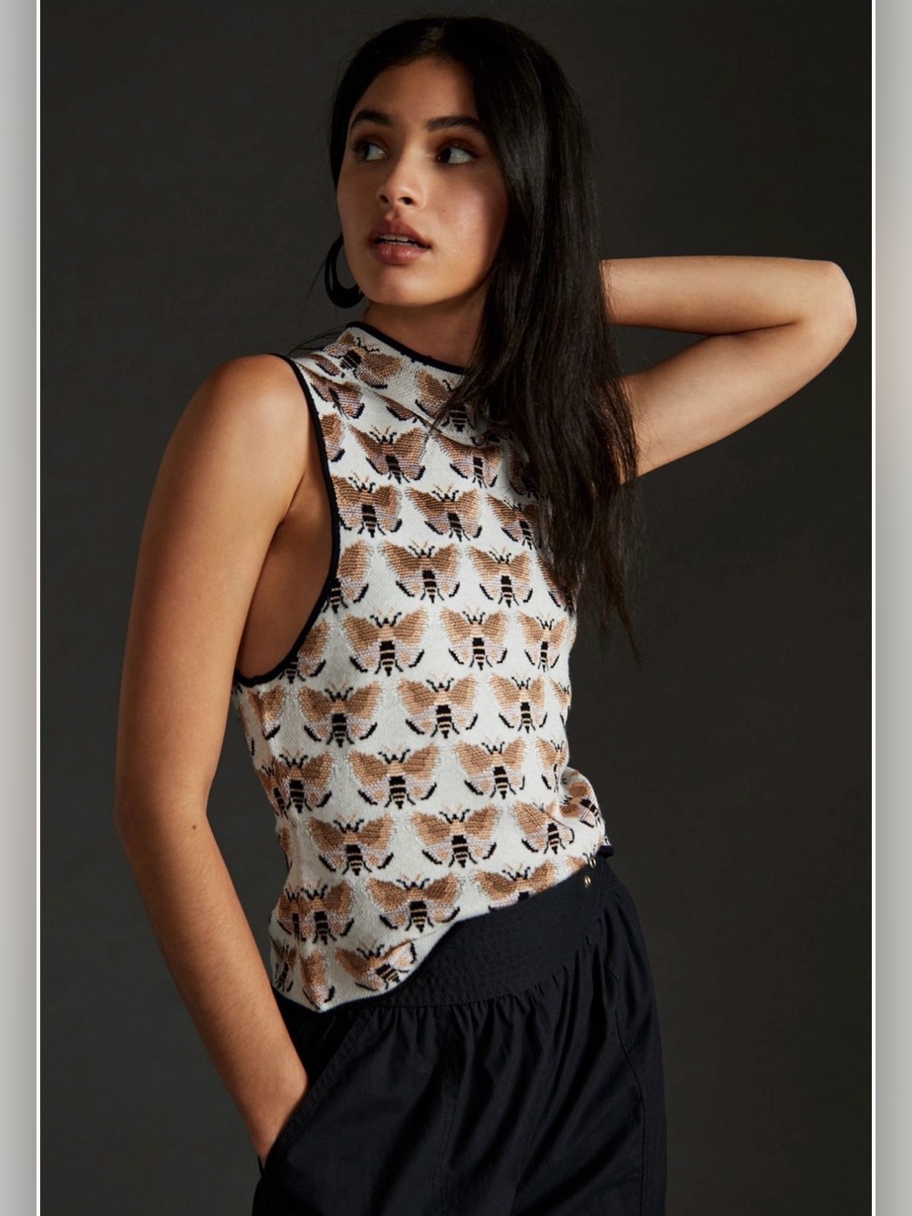 Anthropologie Maeve x Sarah Gordon Bee Top